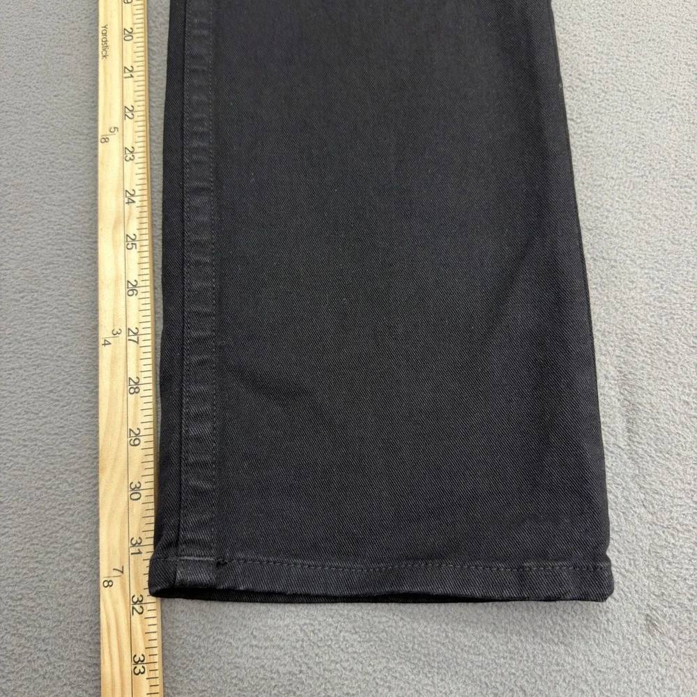 True Religion Ricky Straight Jeans Mens 32x32 Black Denim Flap SN Relaxed $149